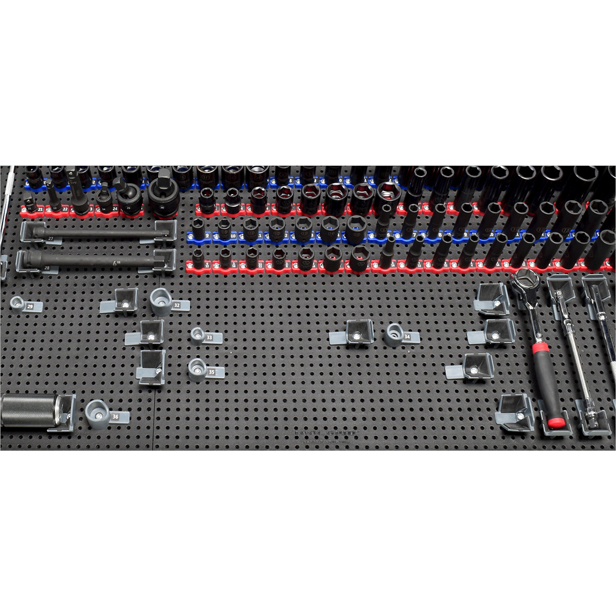 Toolgrid Ratchet, Extensions, Screwdriver Kit, Model# TGR86007